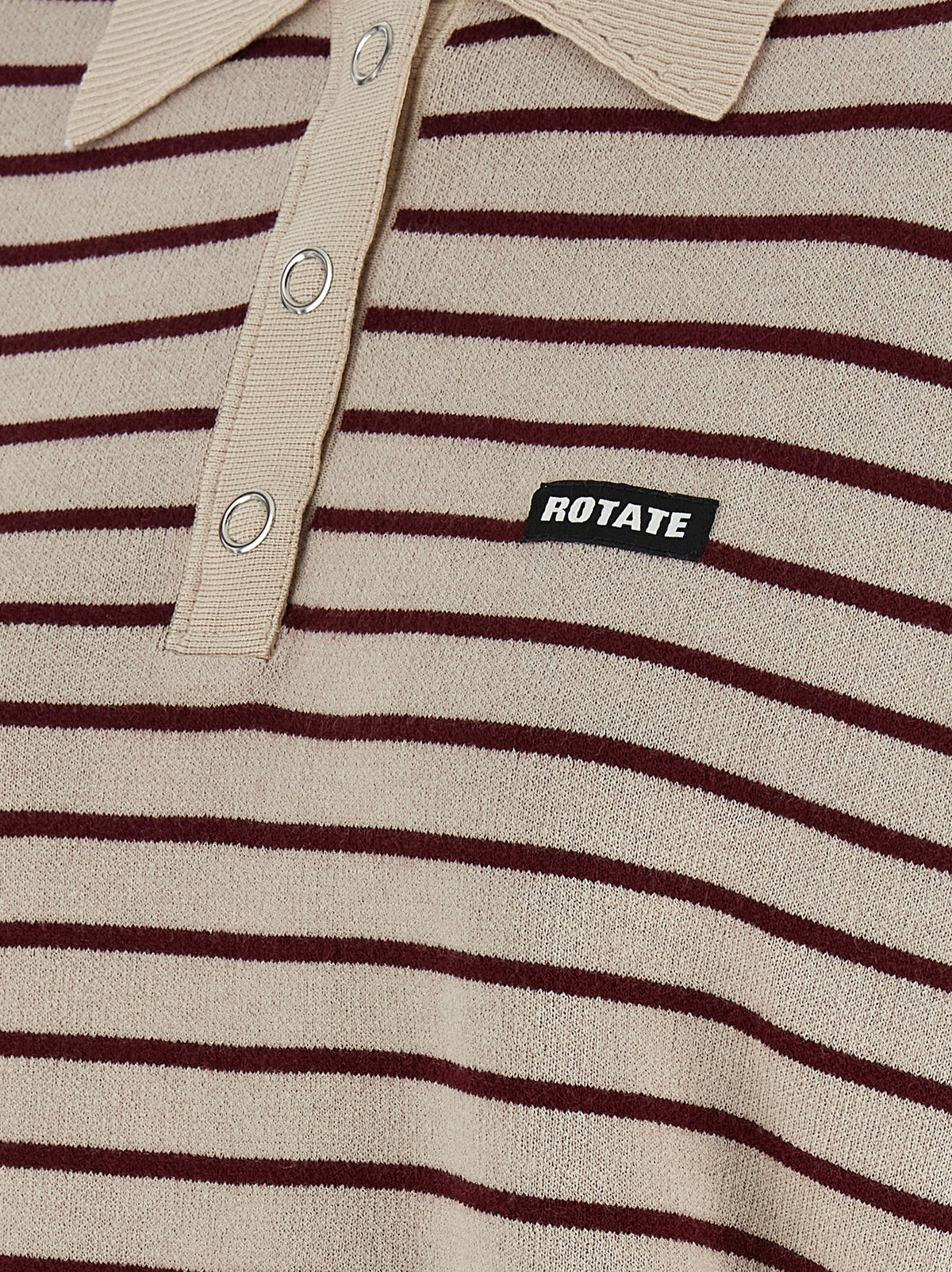 ROTATE BIRGER CHRISTENSEN Multicolor Mohair Polo Shirt