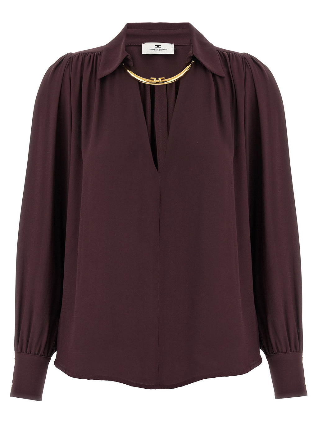 Elisabetta Franchi Purple Viscose Blouse