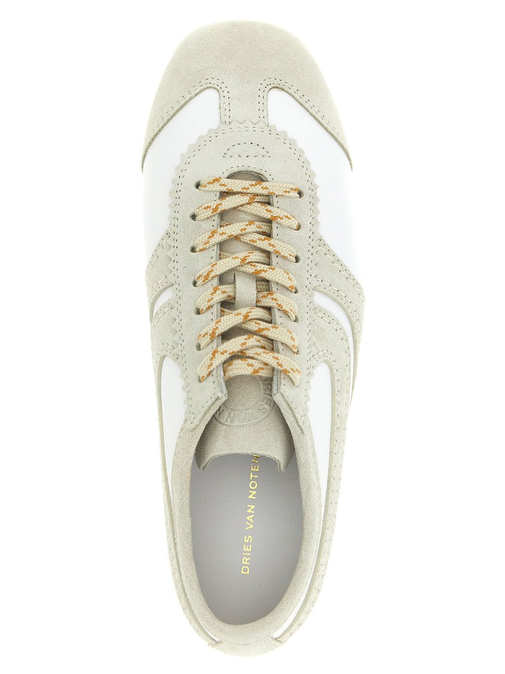 Dries Van Noten Gray Calfskin Sneakers