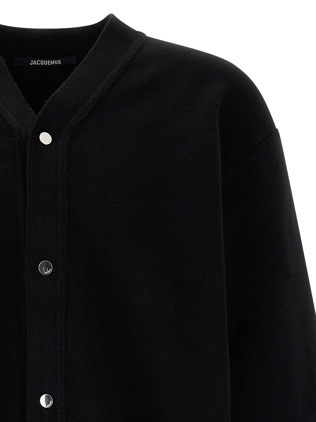 Jacquemus Black Merino Wool Cardigan
