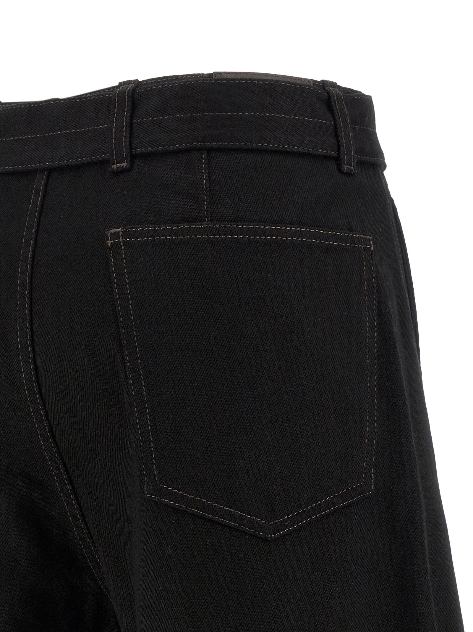 Lemaire Black Cotton Jeans Denim
