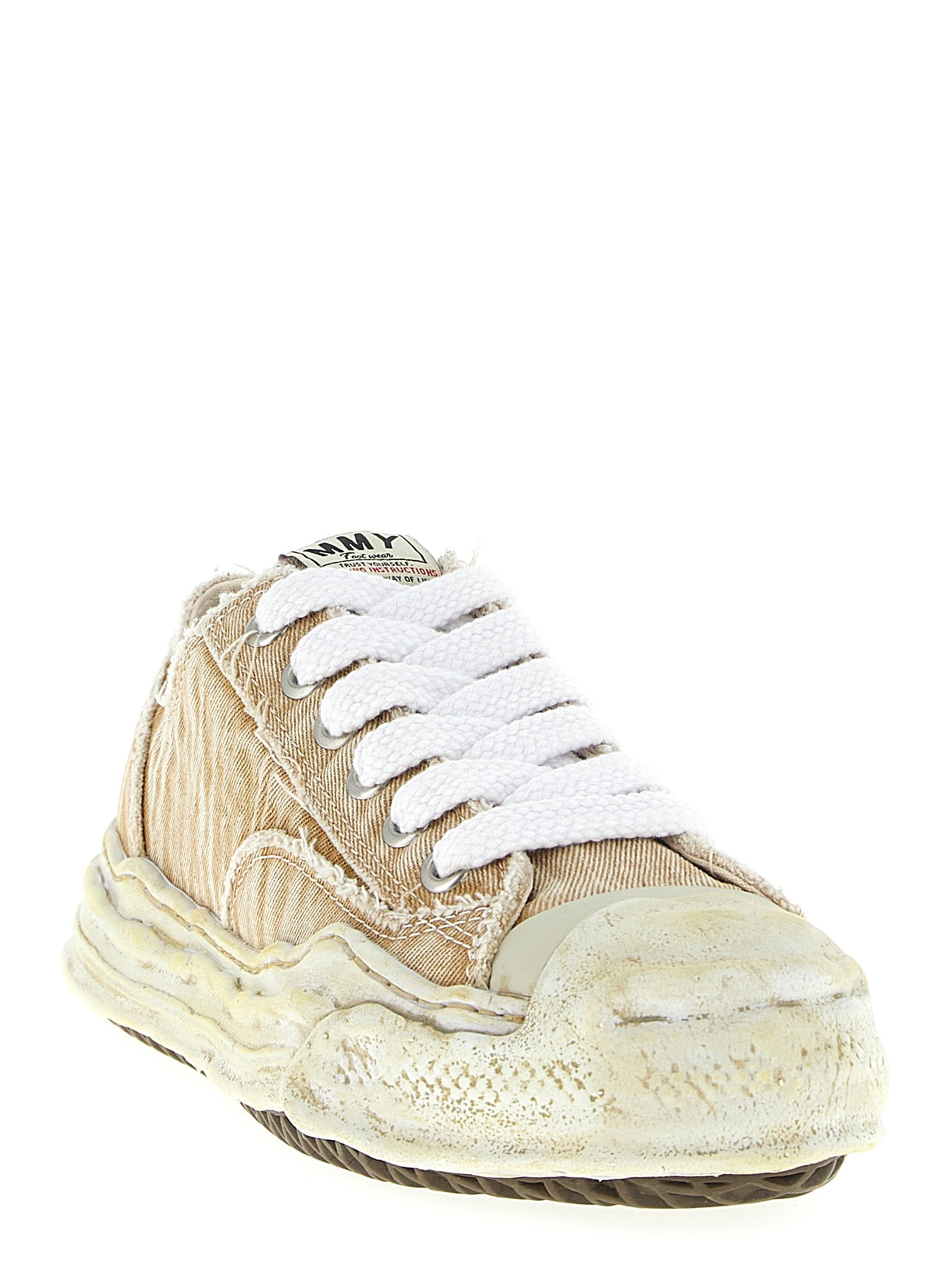 Maison Mihara Yasuhiro Beige Cotton Sneakers