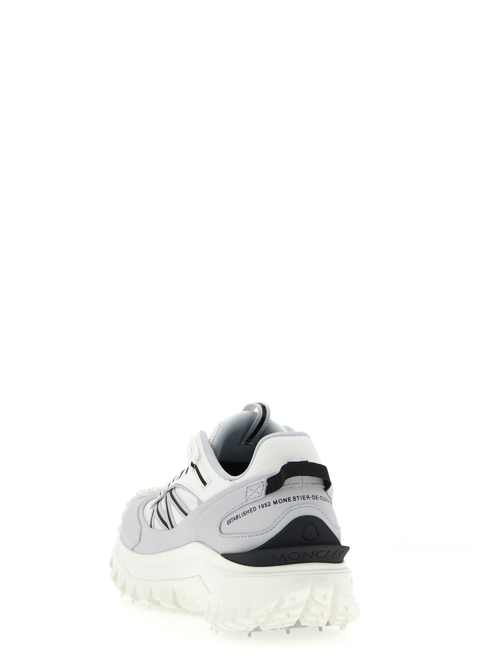 Moncler Gray Polyamide Athletic Sneakers