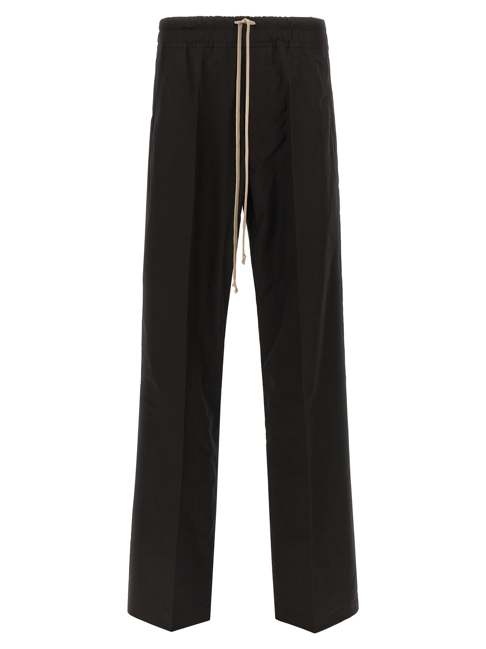 Rick Owens Black Cotton Casual Pants