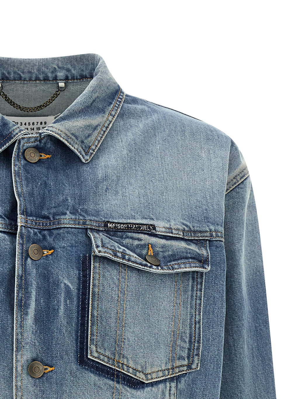 Maison Margiela Blue Cotton Denim Jacket