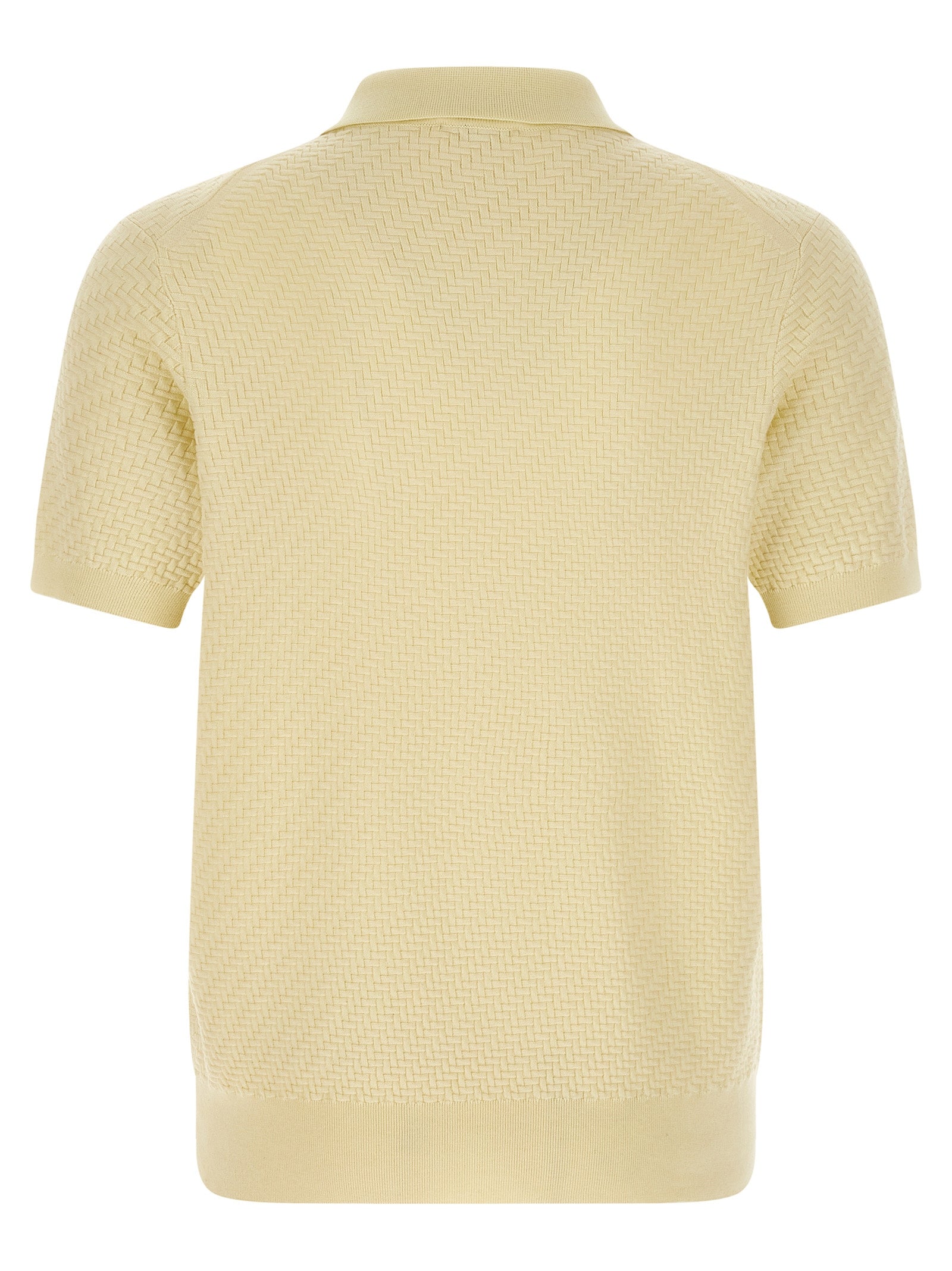 Brioni Bicolor Cotton Polo Shirt