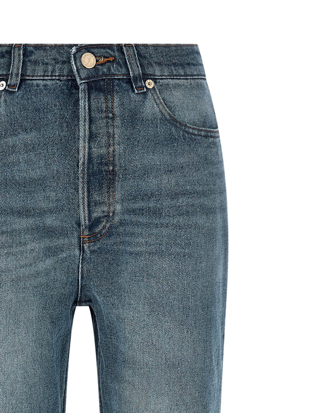A.P.C. Blue Cotton Flared Jeans