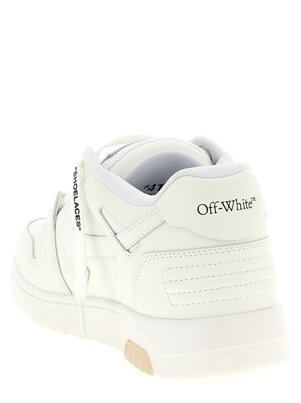 Off-White White Calfskin Athletic Sneakers