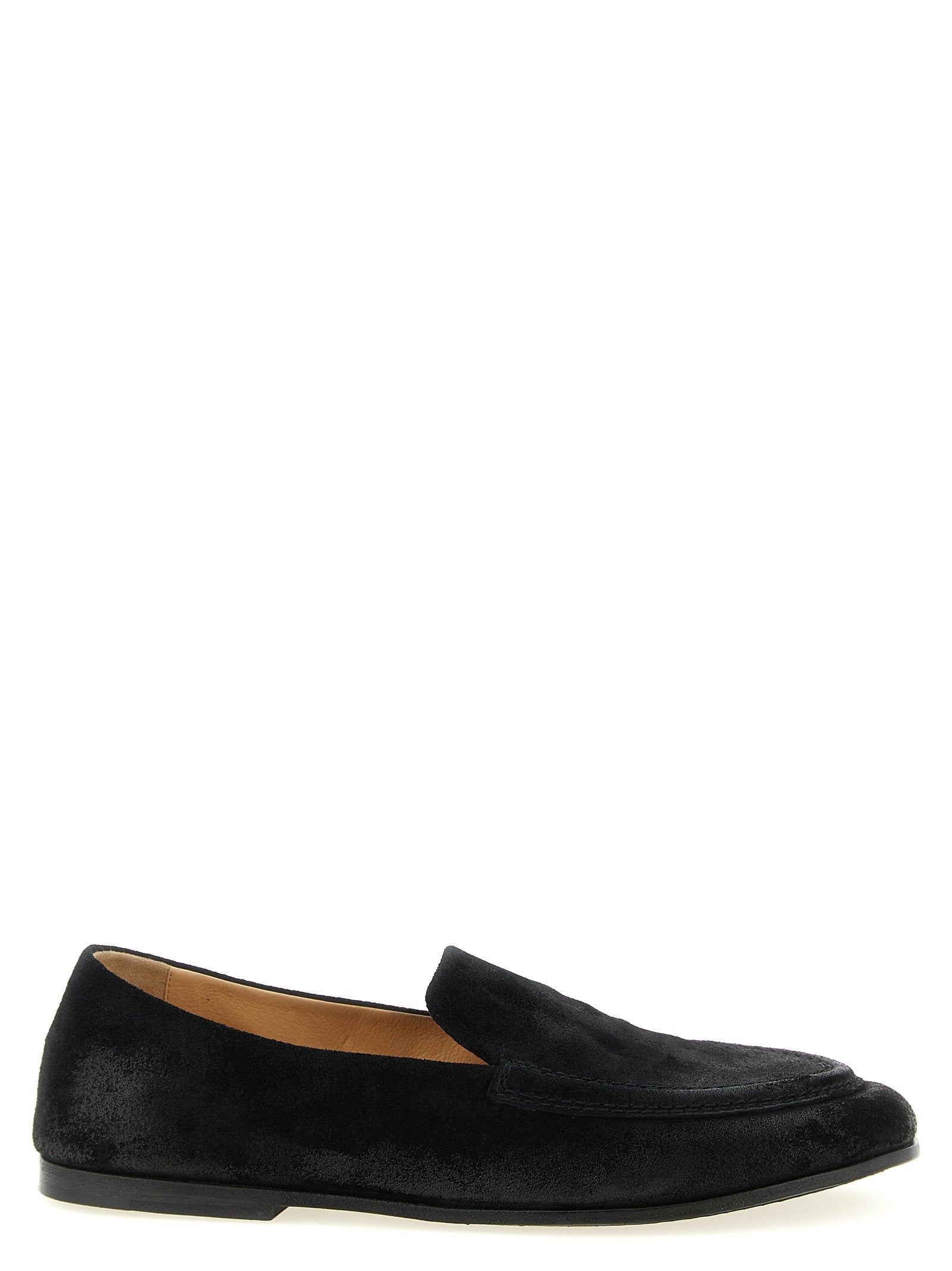 Marsell Black Calfskin Slip-On Loafers