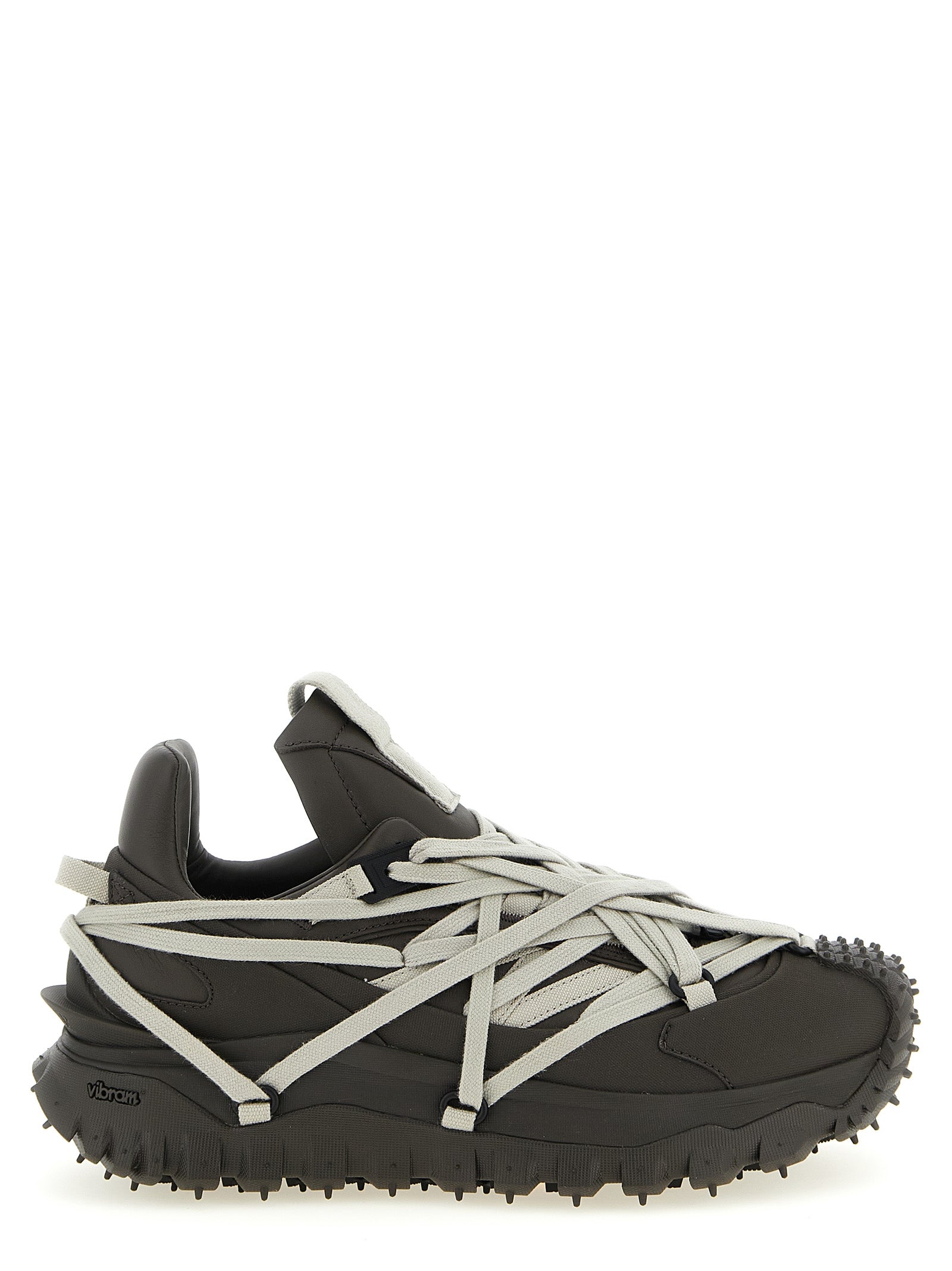 Rick Owens Brown Cowhide Athletic Sneakers