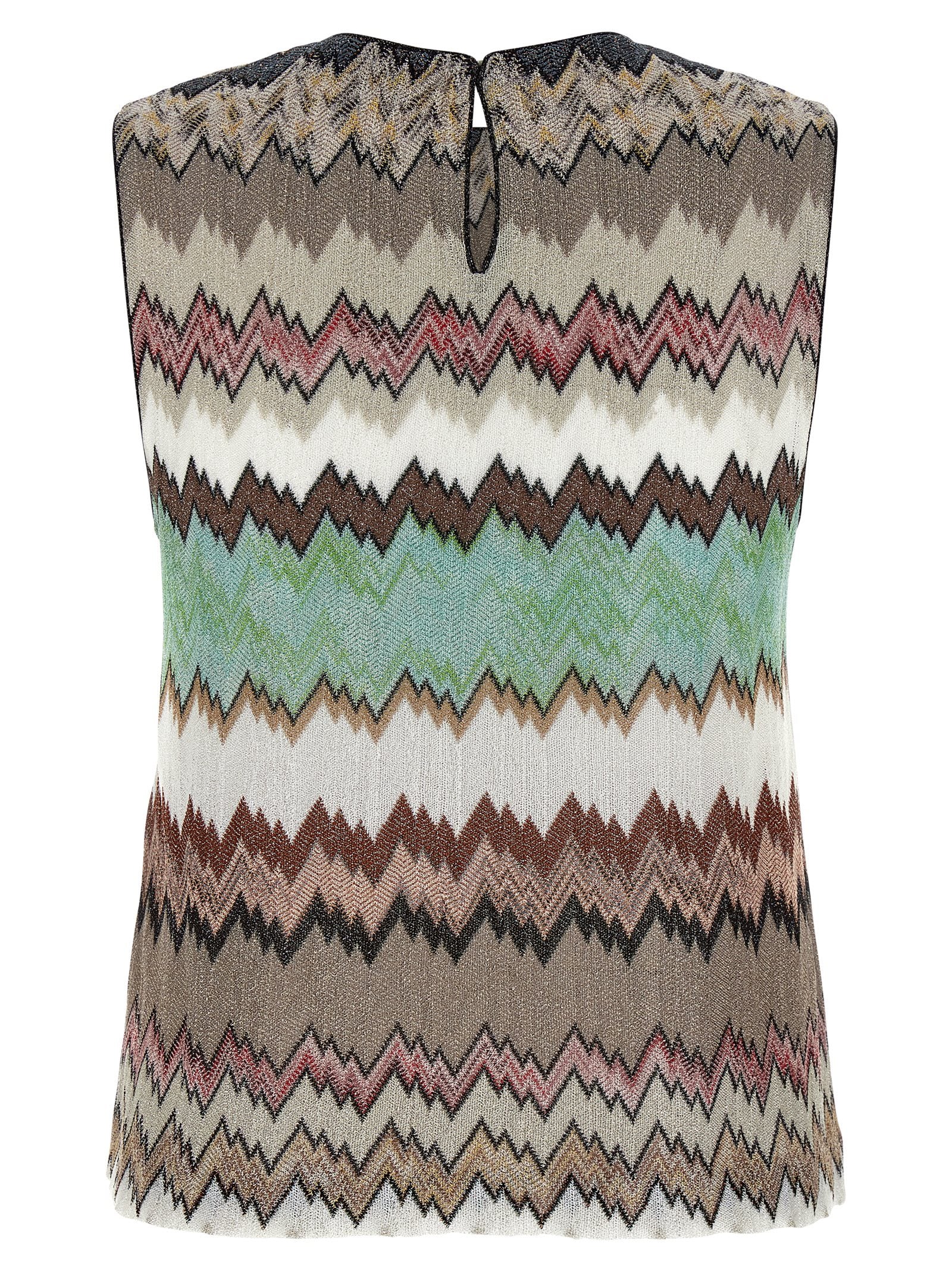 Missoni Multicolor Viscose Sleeveles T-Shirt