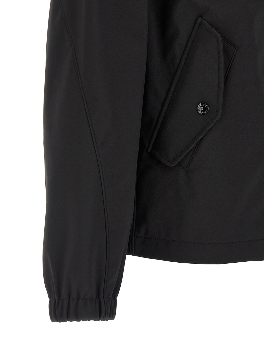 Stone Island Black Polyester Shell Jacket
