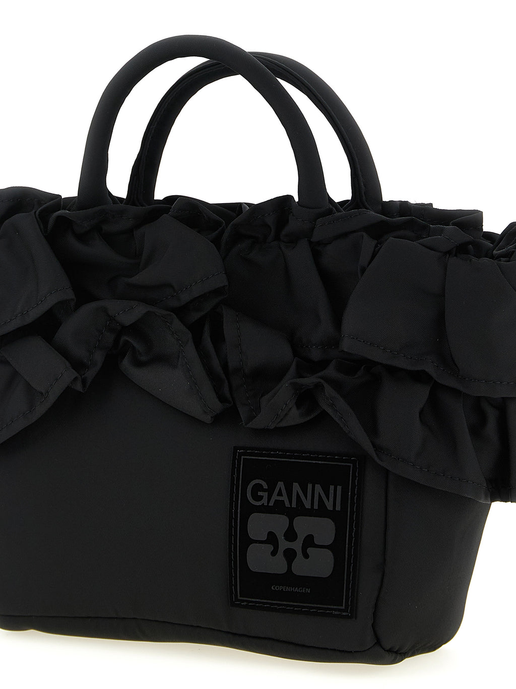 Ganni Black Nylon Handbag