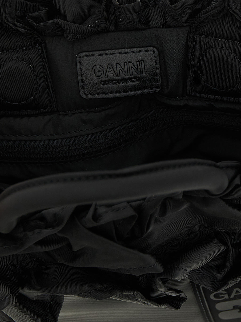 Ganni Black Nylon Handbag