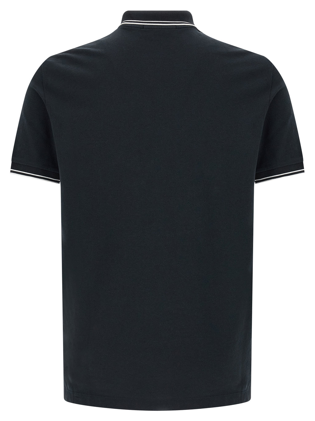 Stone Island Blue Cotton Polo Shirt