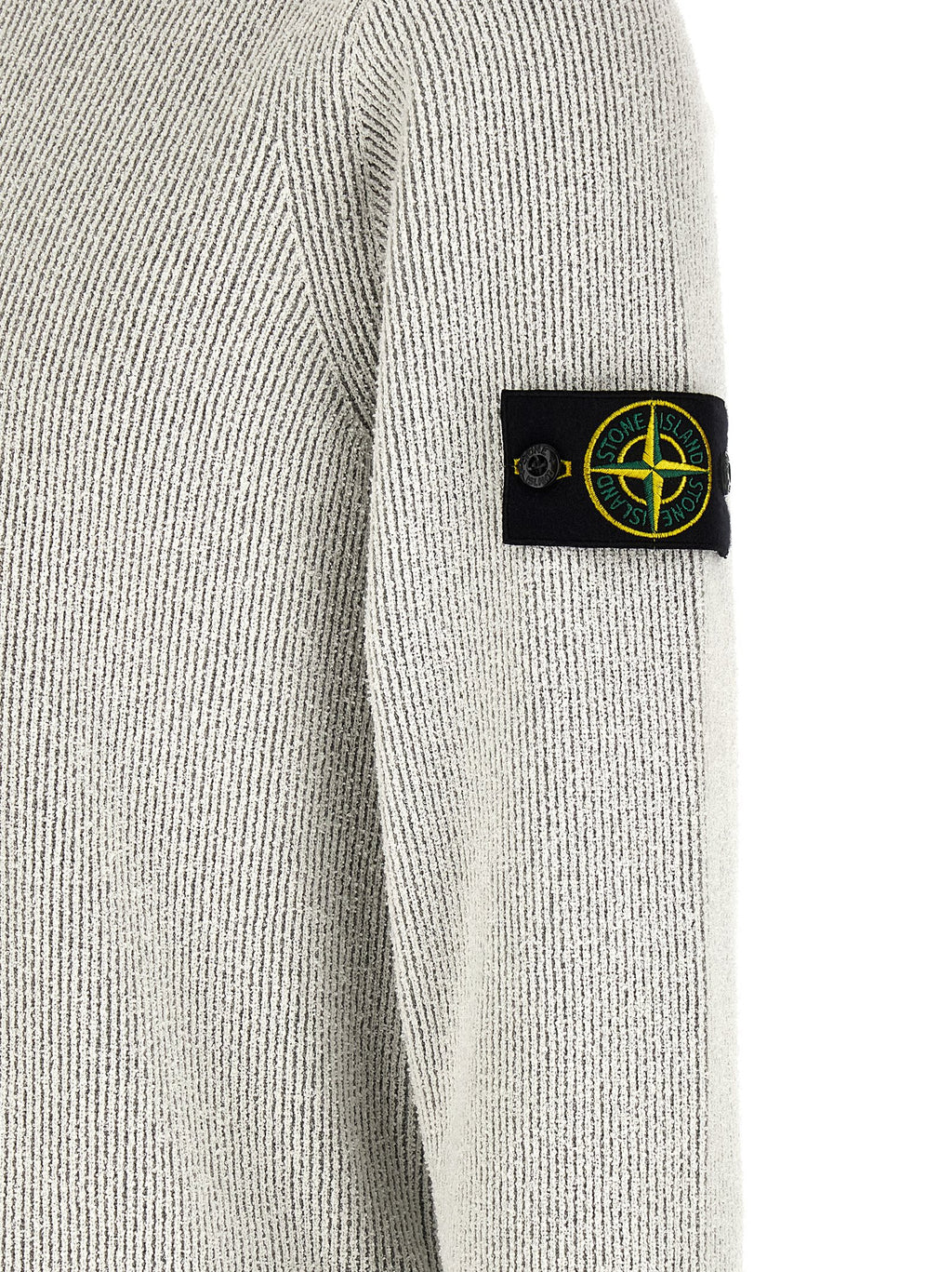 Stone Island Gray Cotton Cardigan