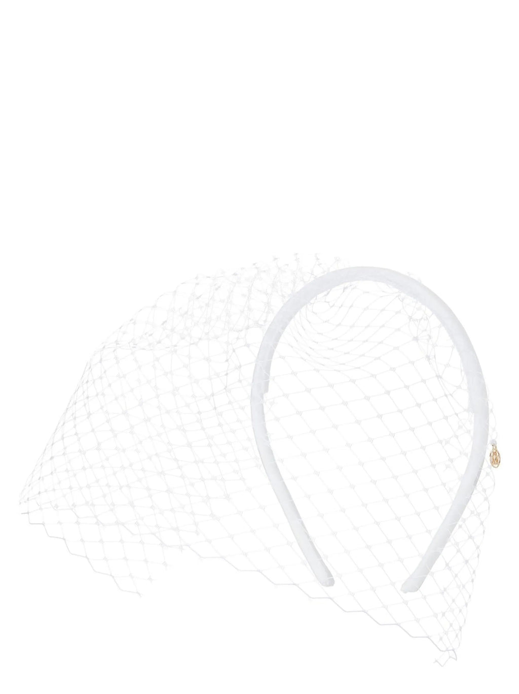 Maison Michel White Polyamide Headband
