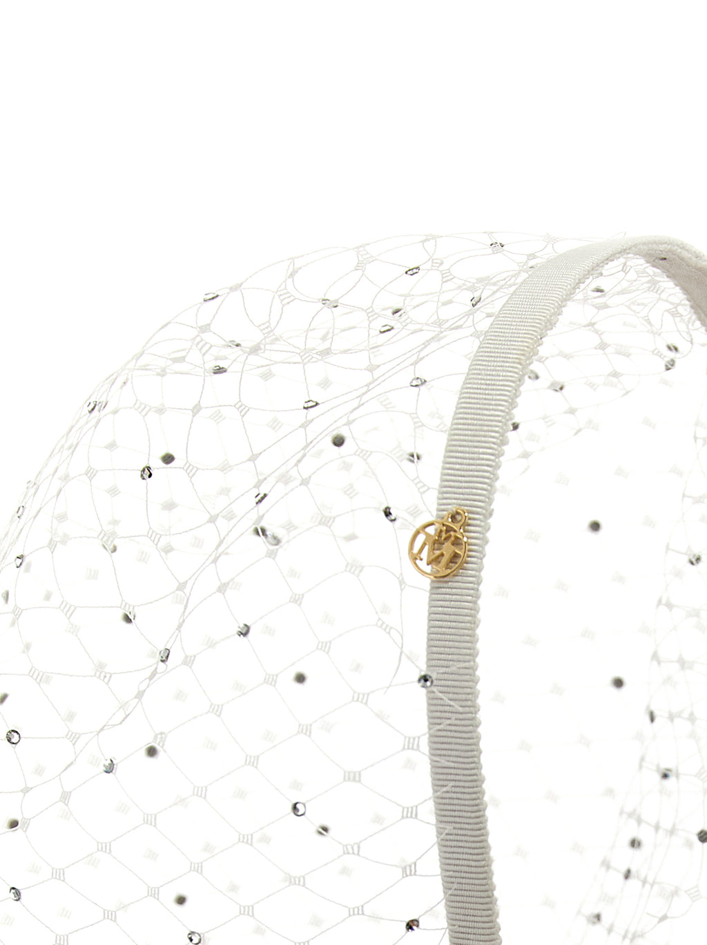 Maison Michel White Polyamide Headband