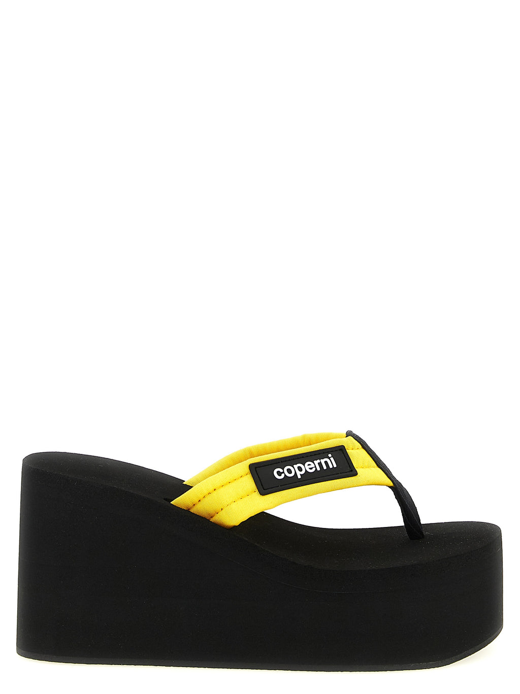Coperni Bicolor Viscose Wedge Sandals
