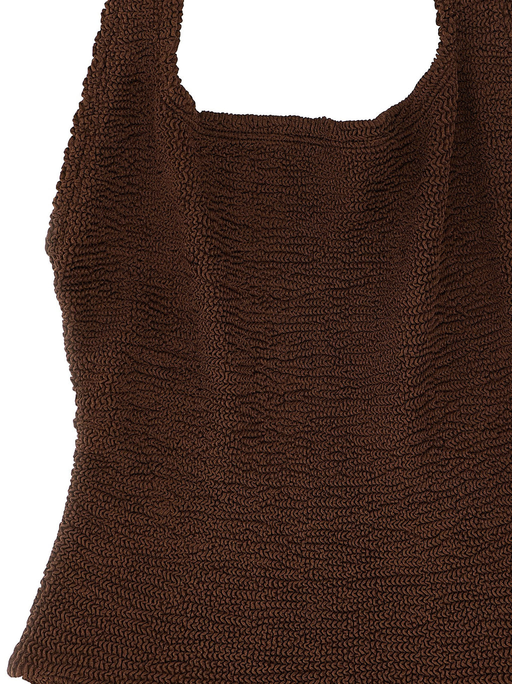 Hunza G Brown Polyamide One-Piece Swimsuit