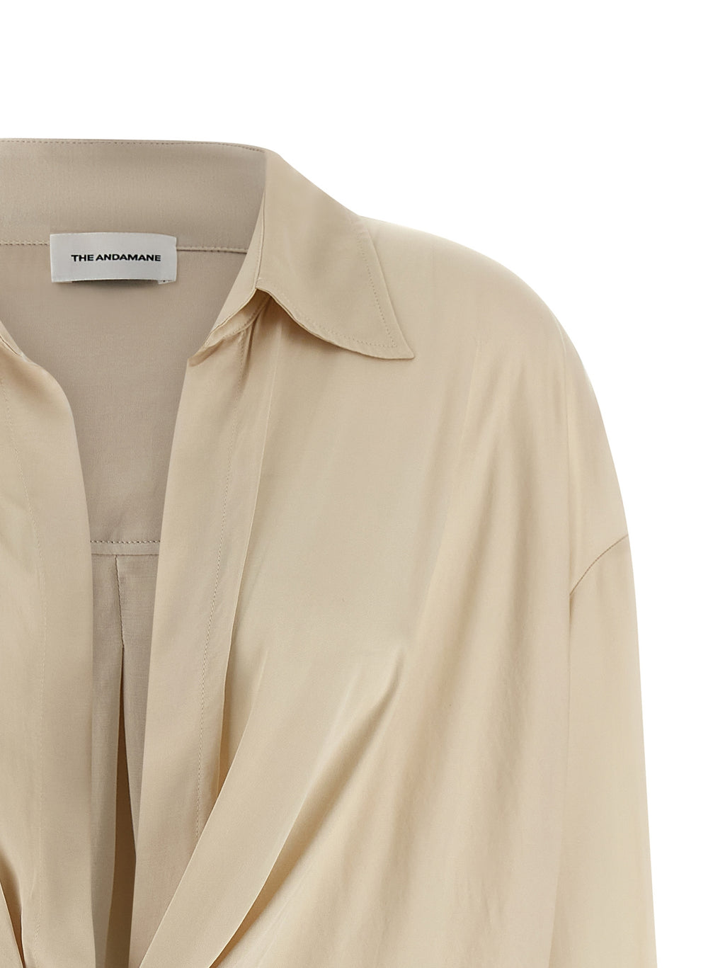 The Andamane Beige Viscose Bodysuit