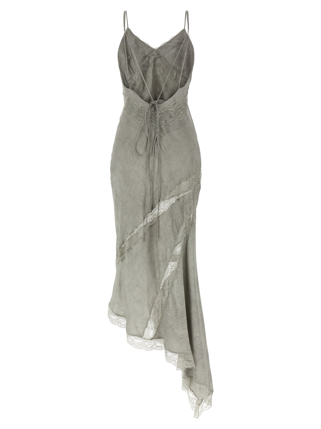 The Andamane Gray Viscose Long Dress
