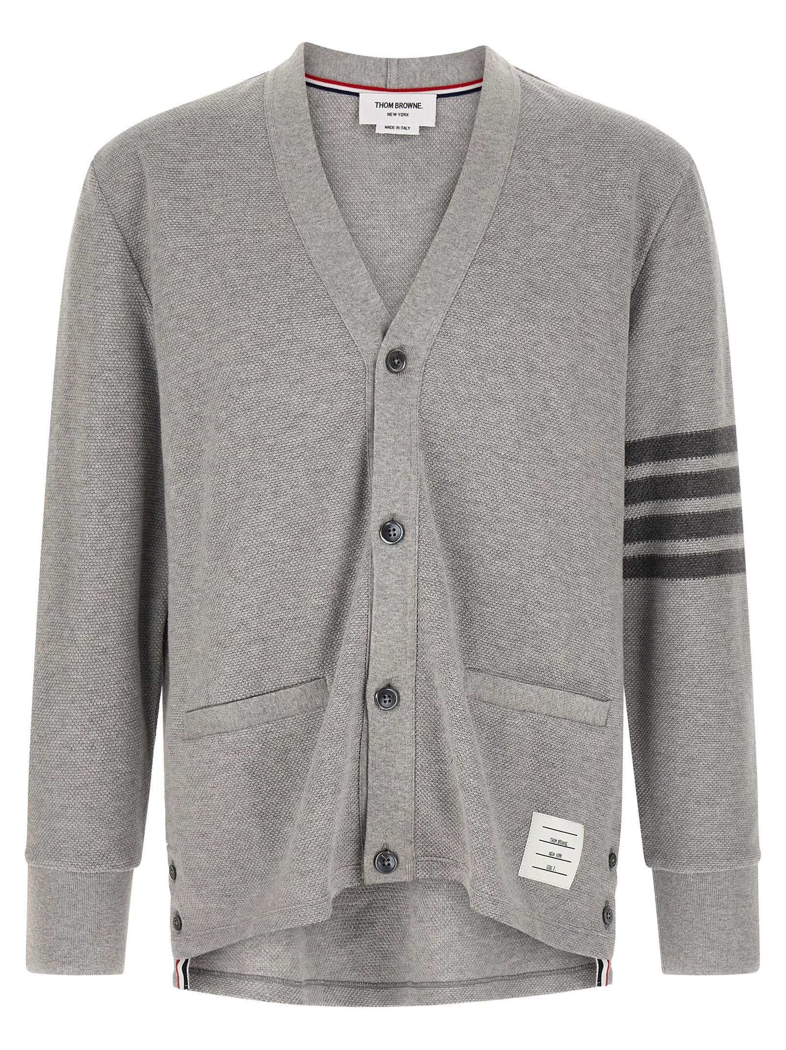 Thom Browne Gray Cotton Cardigan
