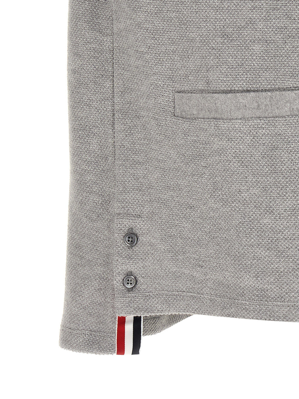 Thom Browne Gray Cotton Cardigan