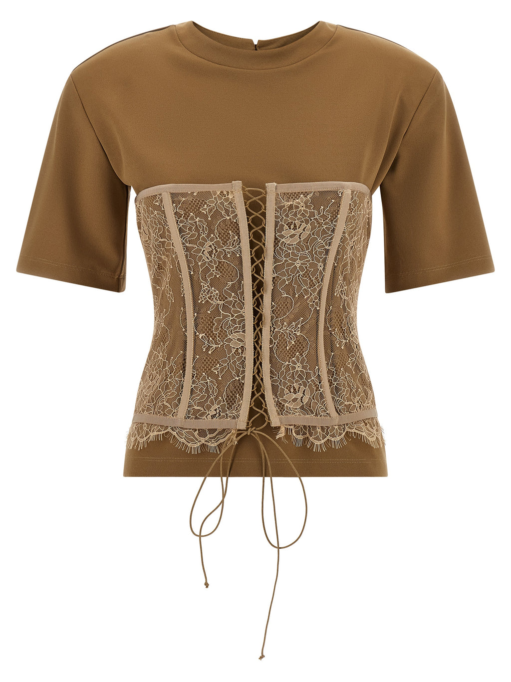 Giuseppe Di Morabito Brown Viscose T-Shirt