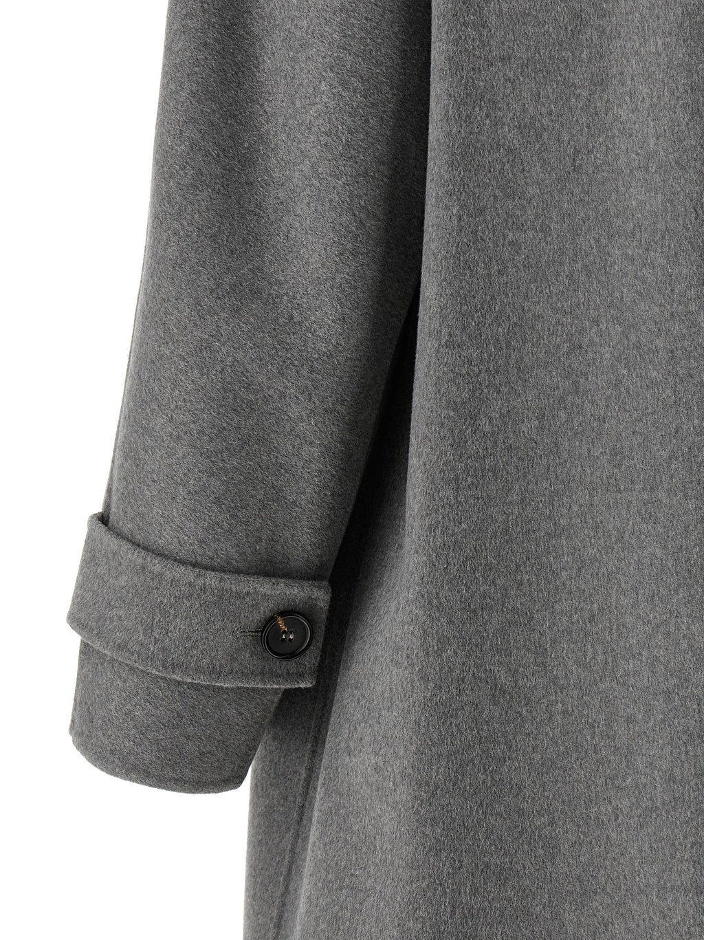 'S Max Mara Gray Virgin Wool Coat