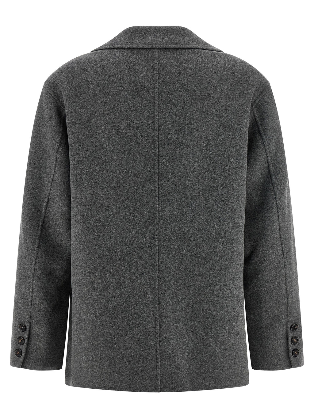 'S Max Mara Gray Virgin Wool Blazer