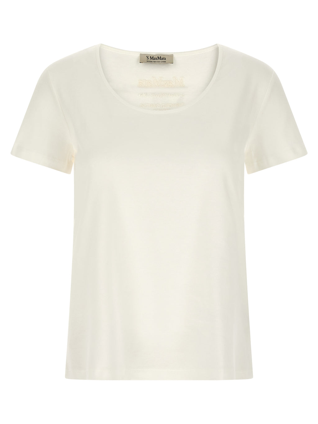 'S Max Mara White Cotton T-Shirt