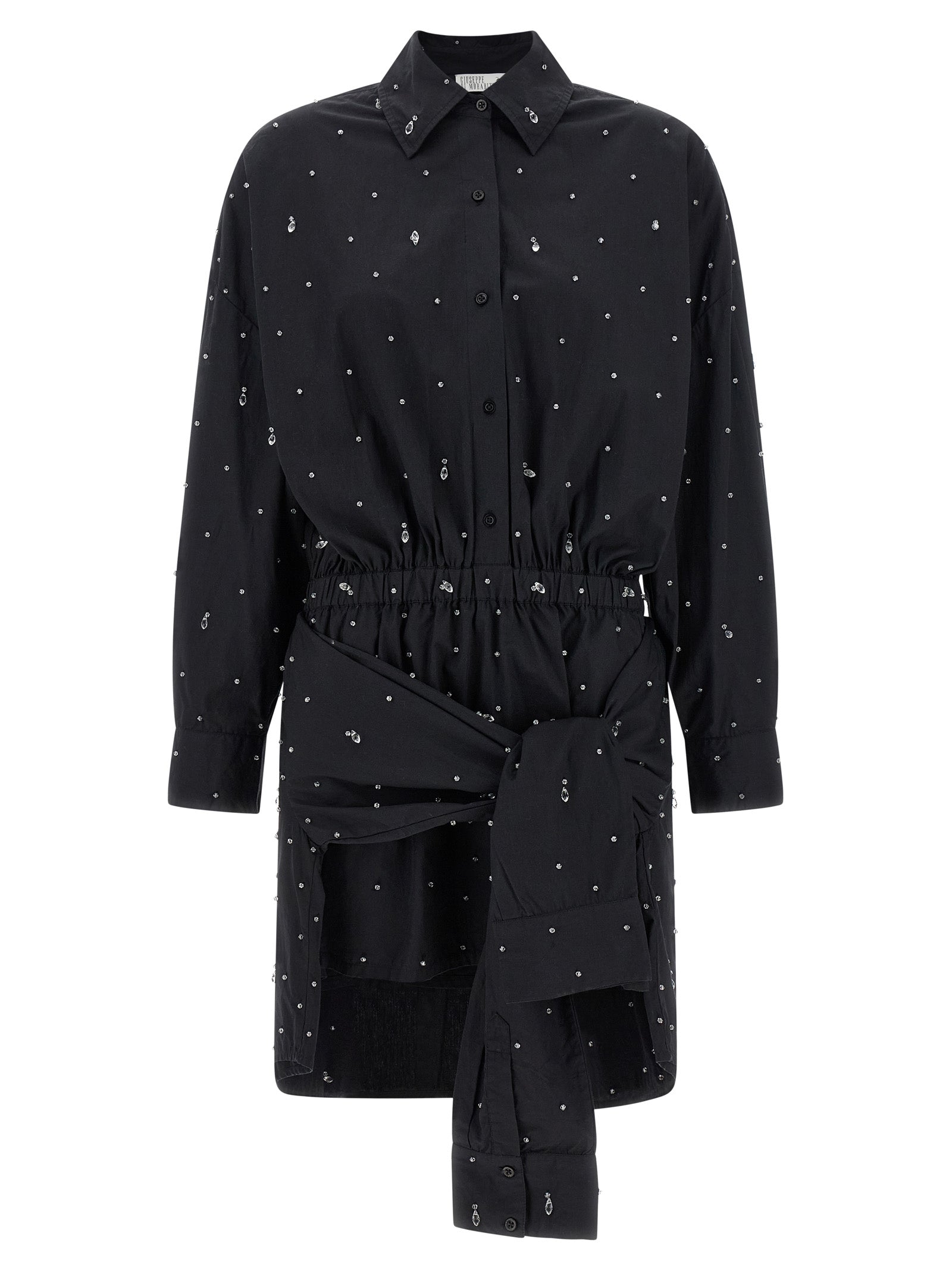 Giuseppe Di Morabito Black Cotton Short Dress