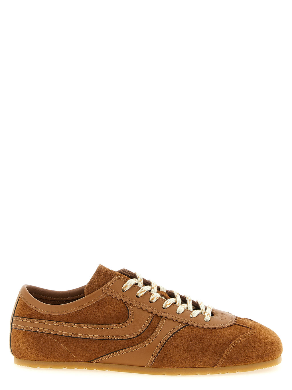 Dries Van Noten Brown Calfskin Sneakers