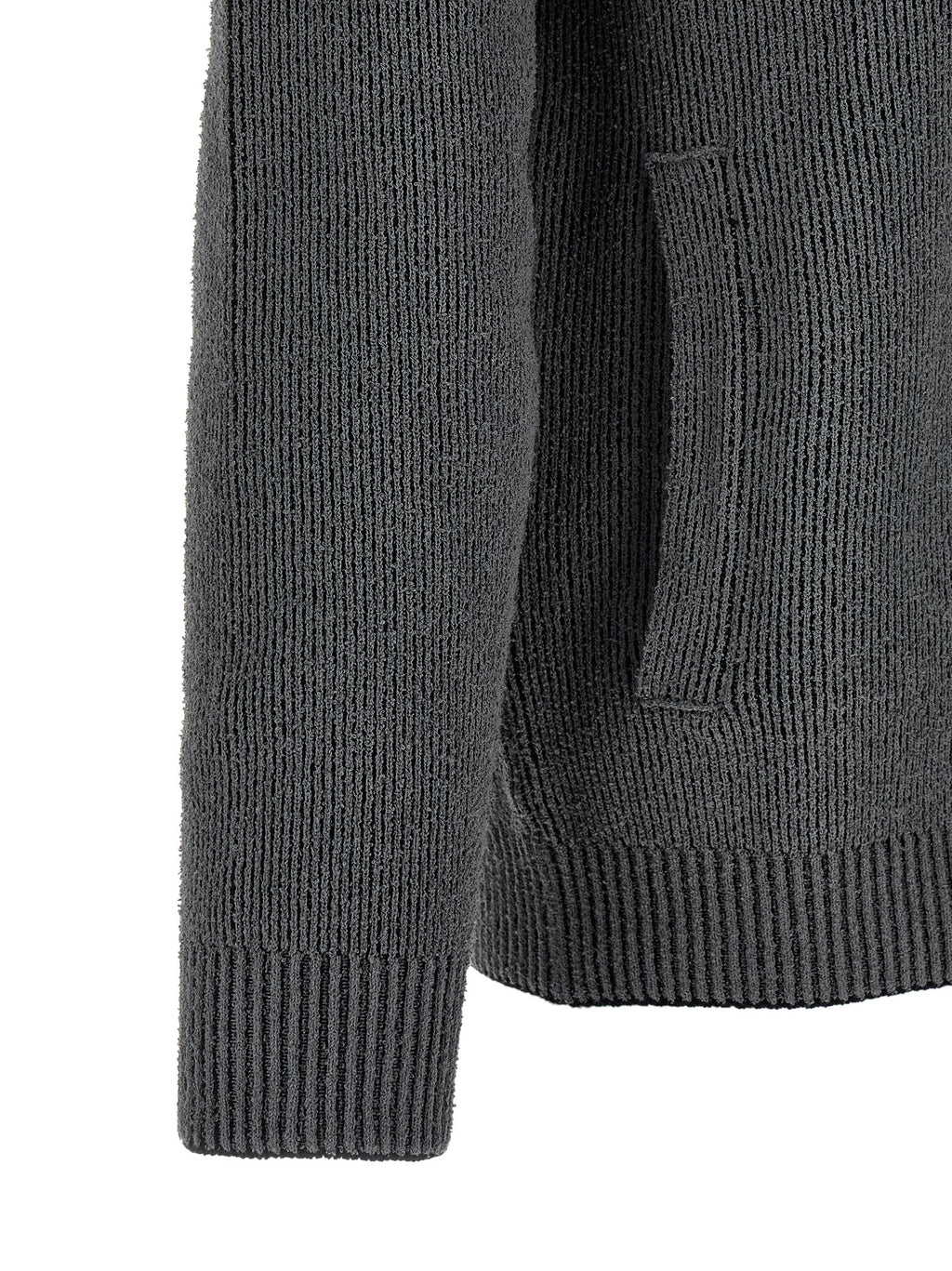 Stone Island Gray Cotton Cardigan