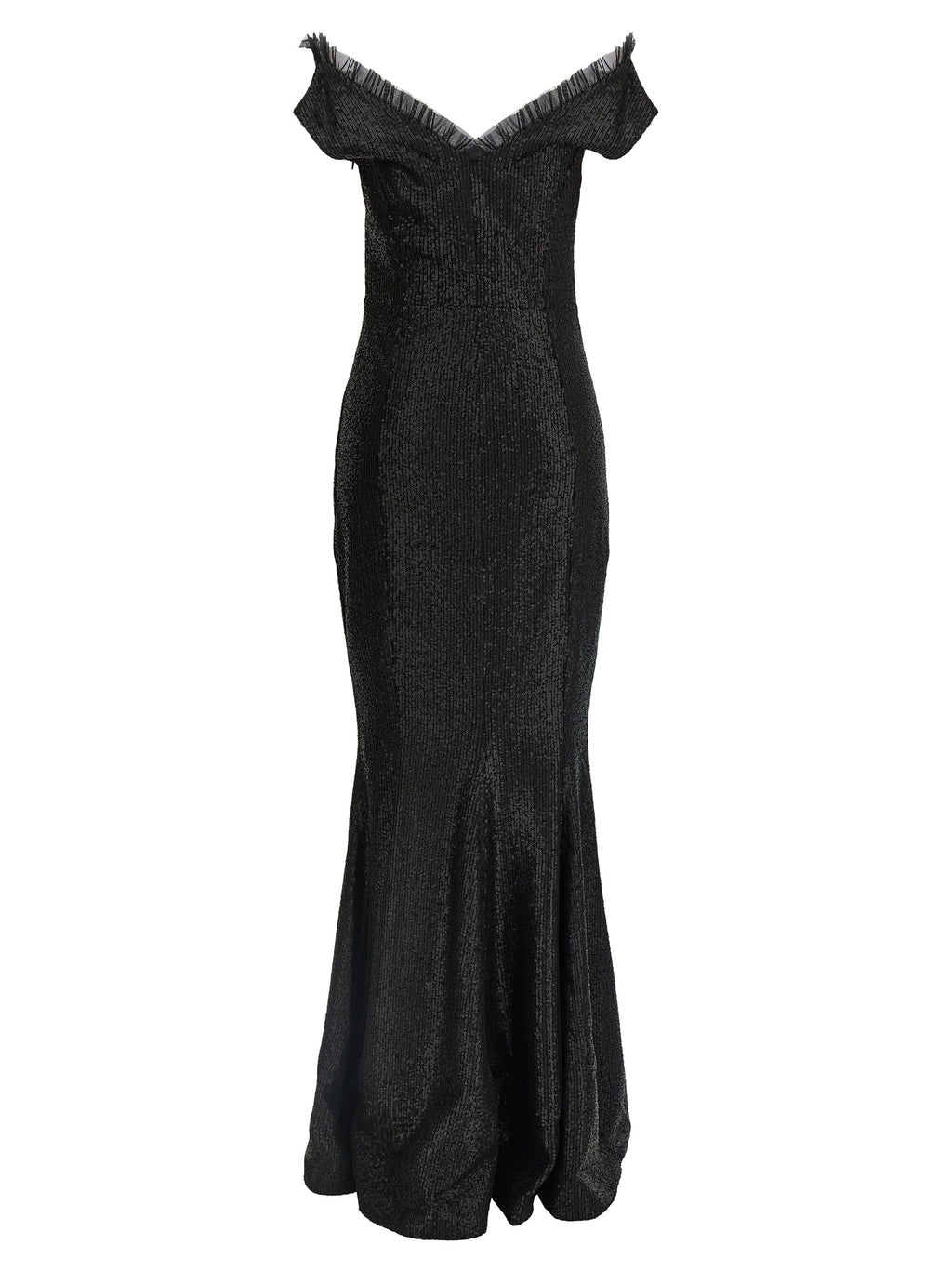 Norma Kamali Black Polyester Long Dress