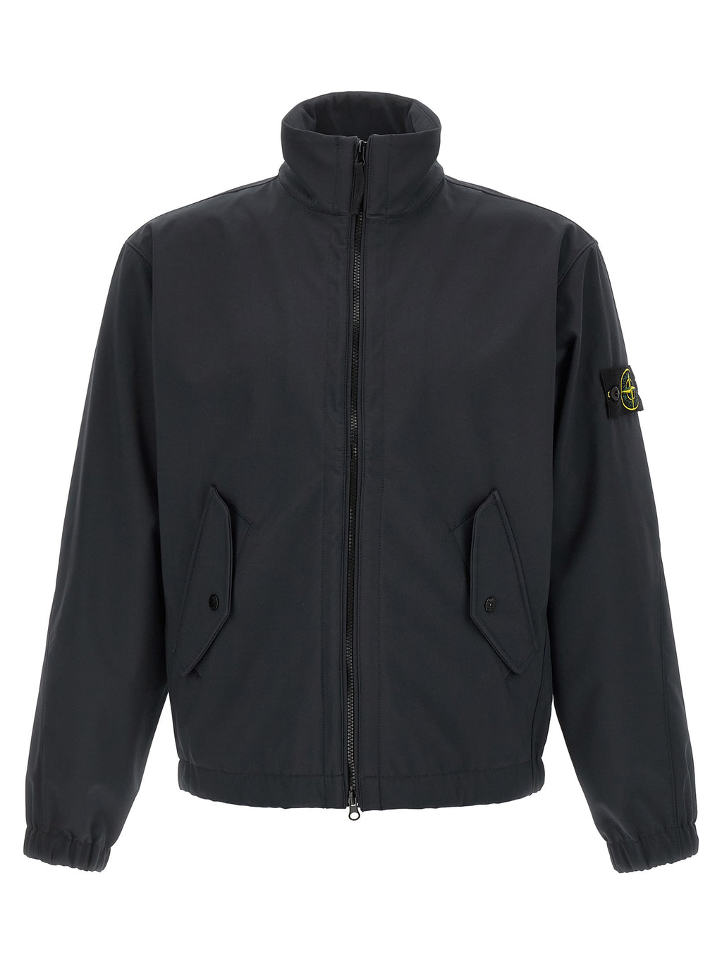 Stone Island Blue Polyester Shell Jacket