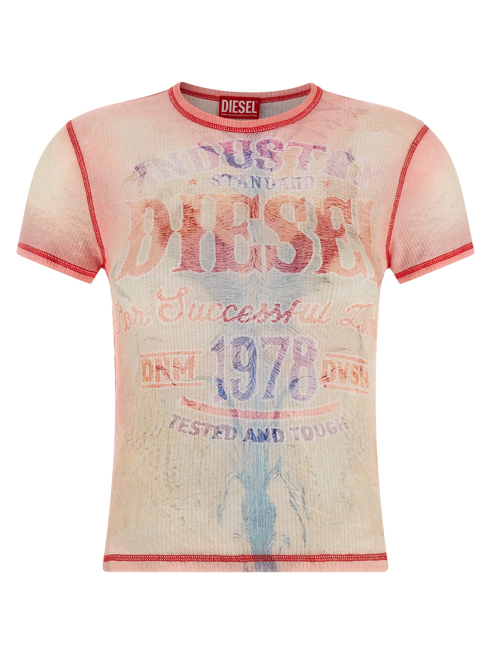 Diesel Multicolor Cotton T-Shirt