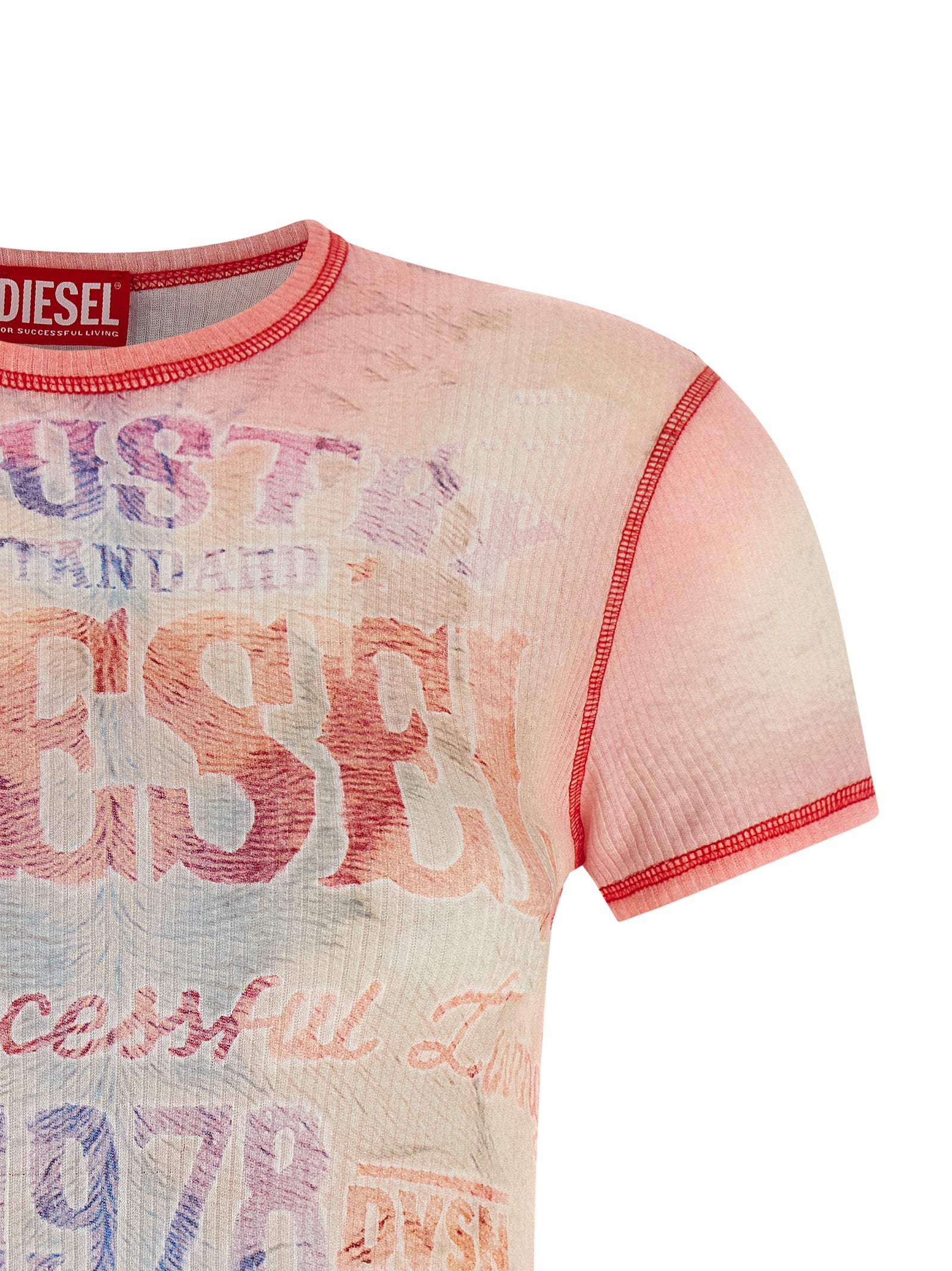 Diesel Multicolor Cotton T-Shirt