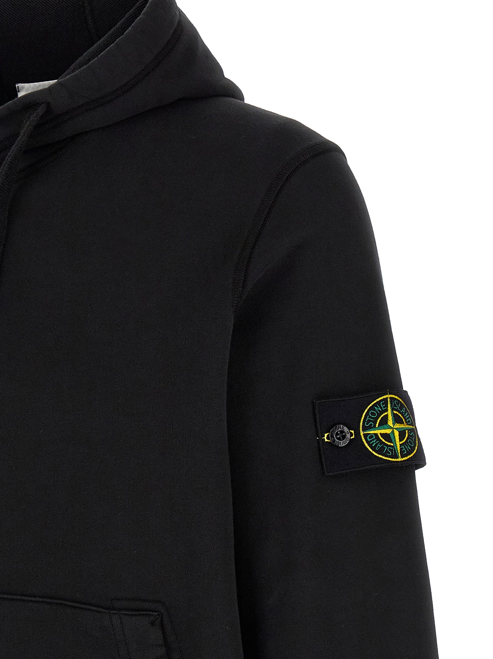 Stone Island Black Cotton Sweatshirt