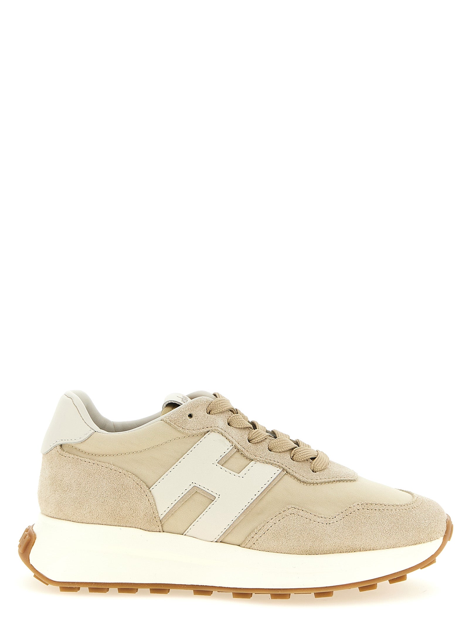 Hogan Beige Polyamide Athletic Sneakers