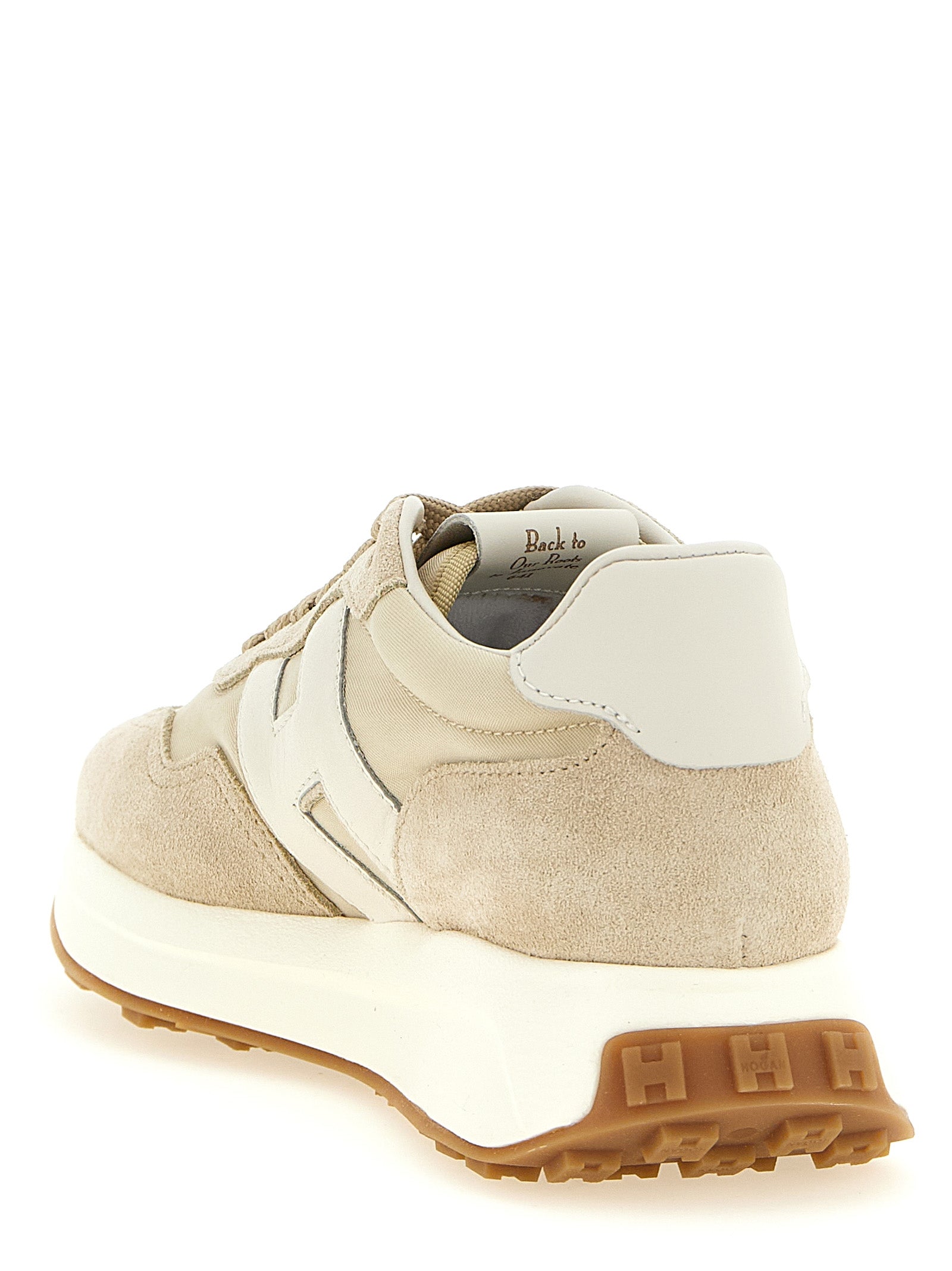 Hogan Beige Polyamide Athletic Sneakers