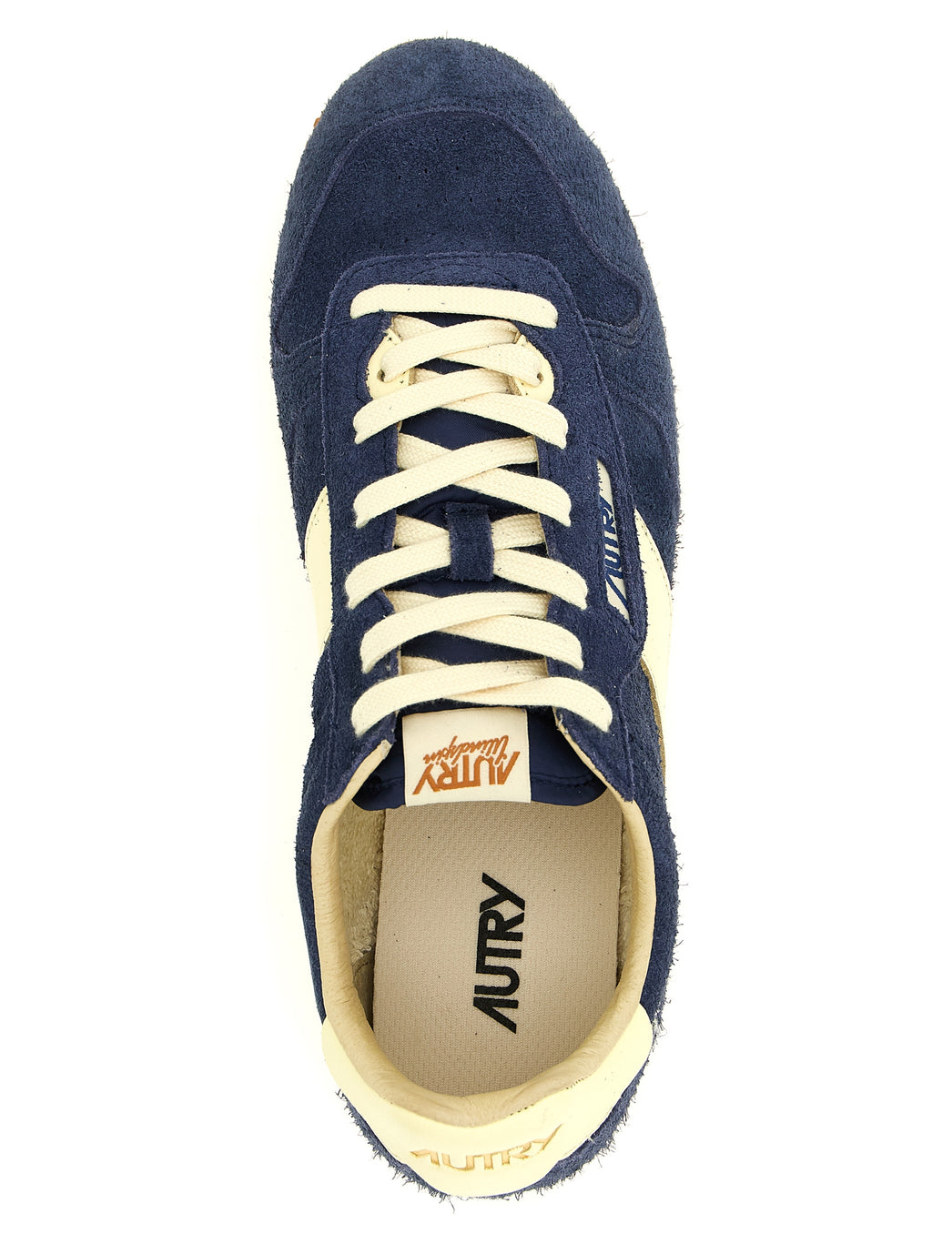 Autry Blue Cowhide Athletic Sneakers