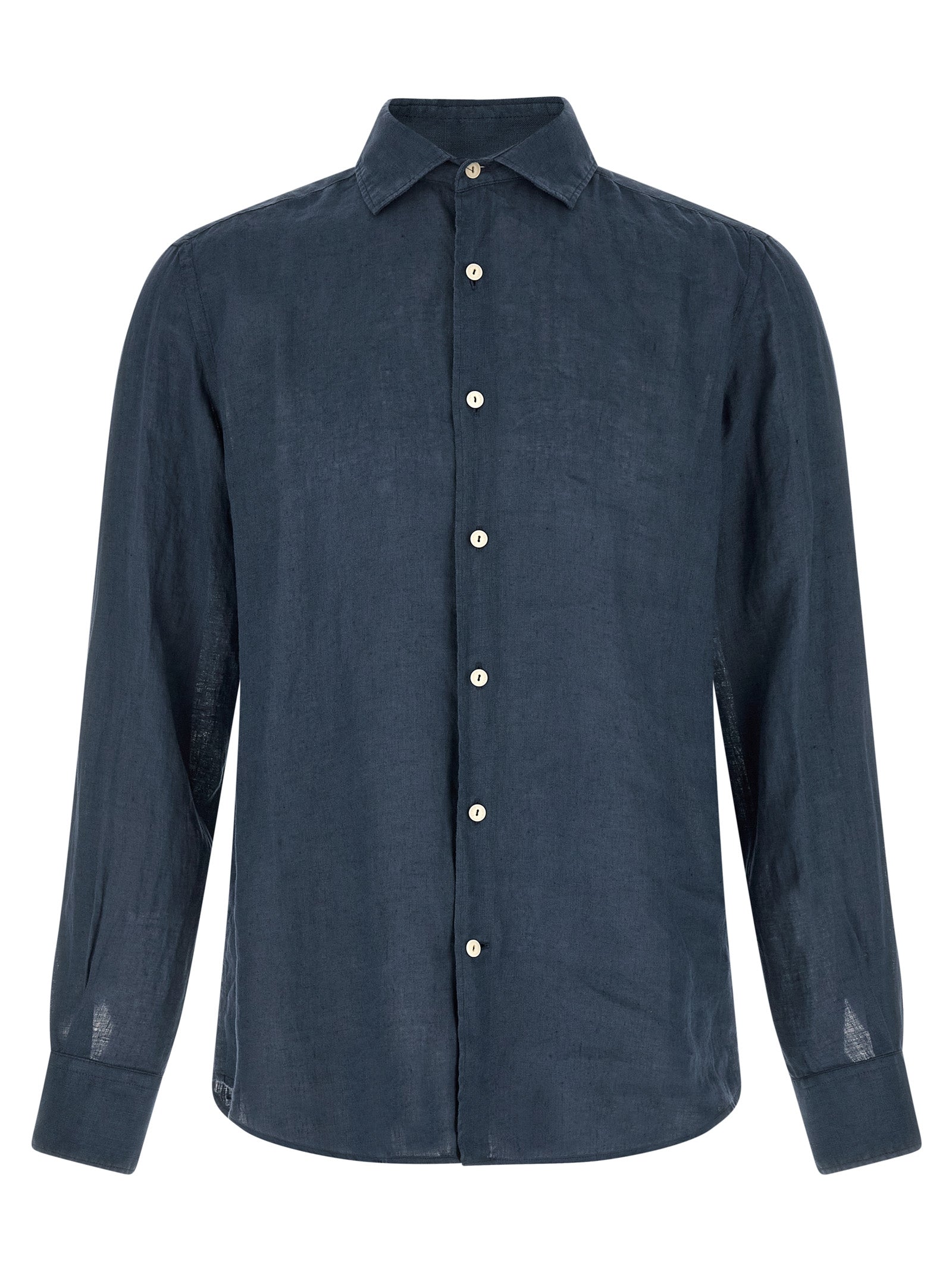 MC2 Saint Barth Blue Linen Blouse