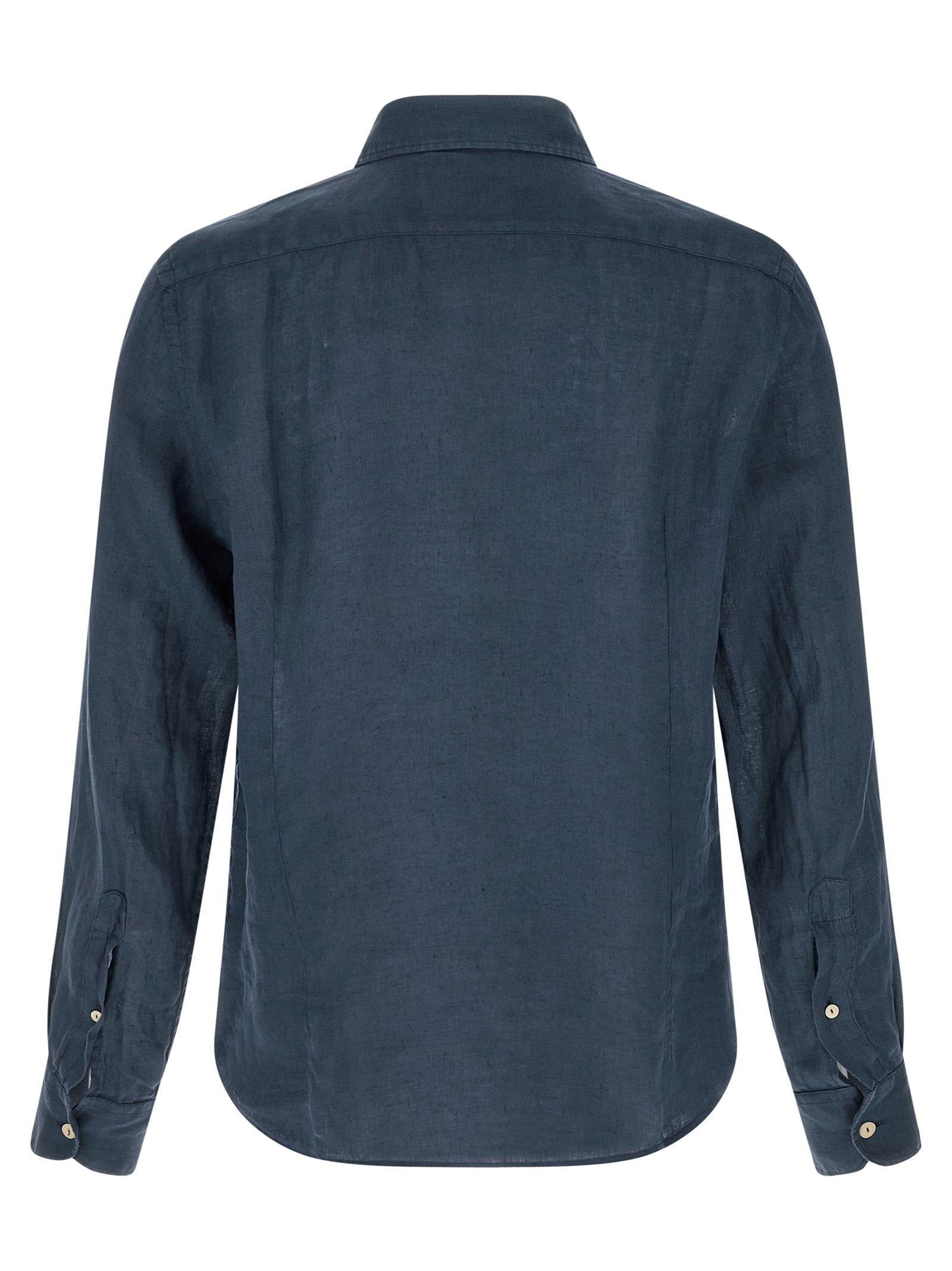 MC2 Saint Barth Blue Linen Blouse