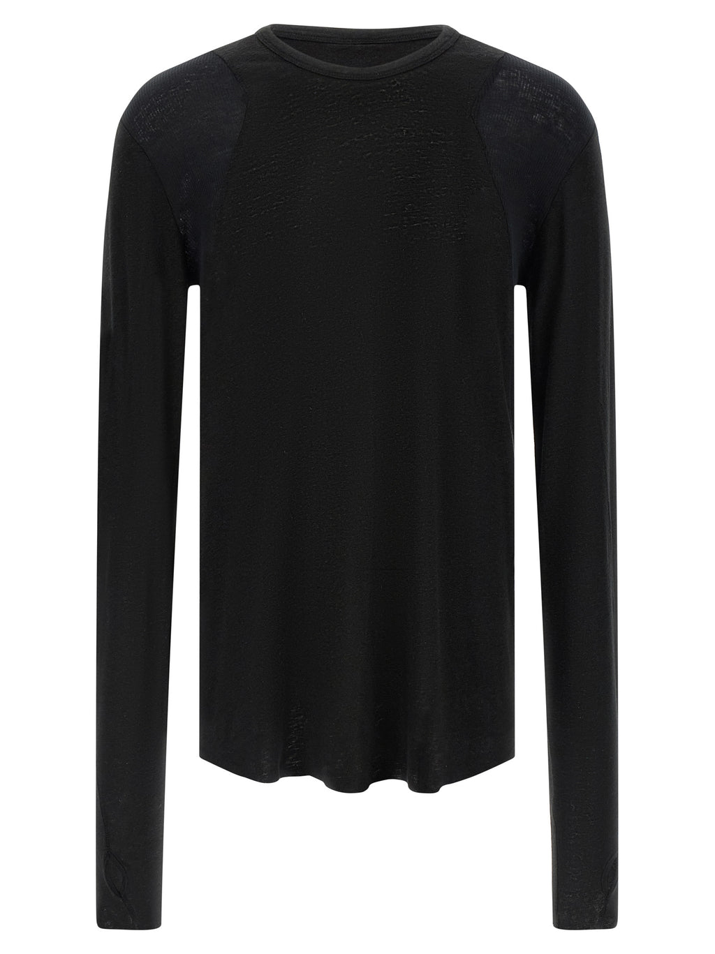 Thom Krom Black Viscose T-Shirt