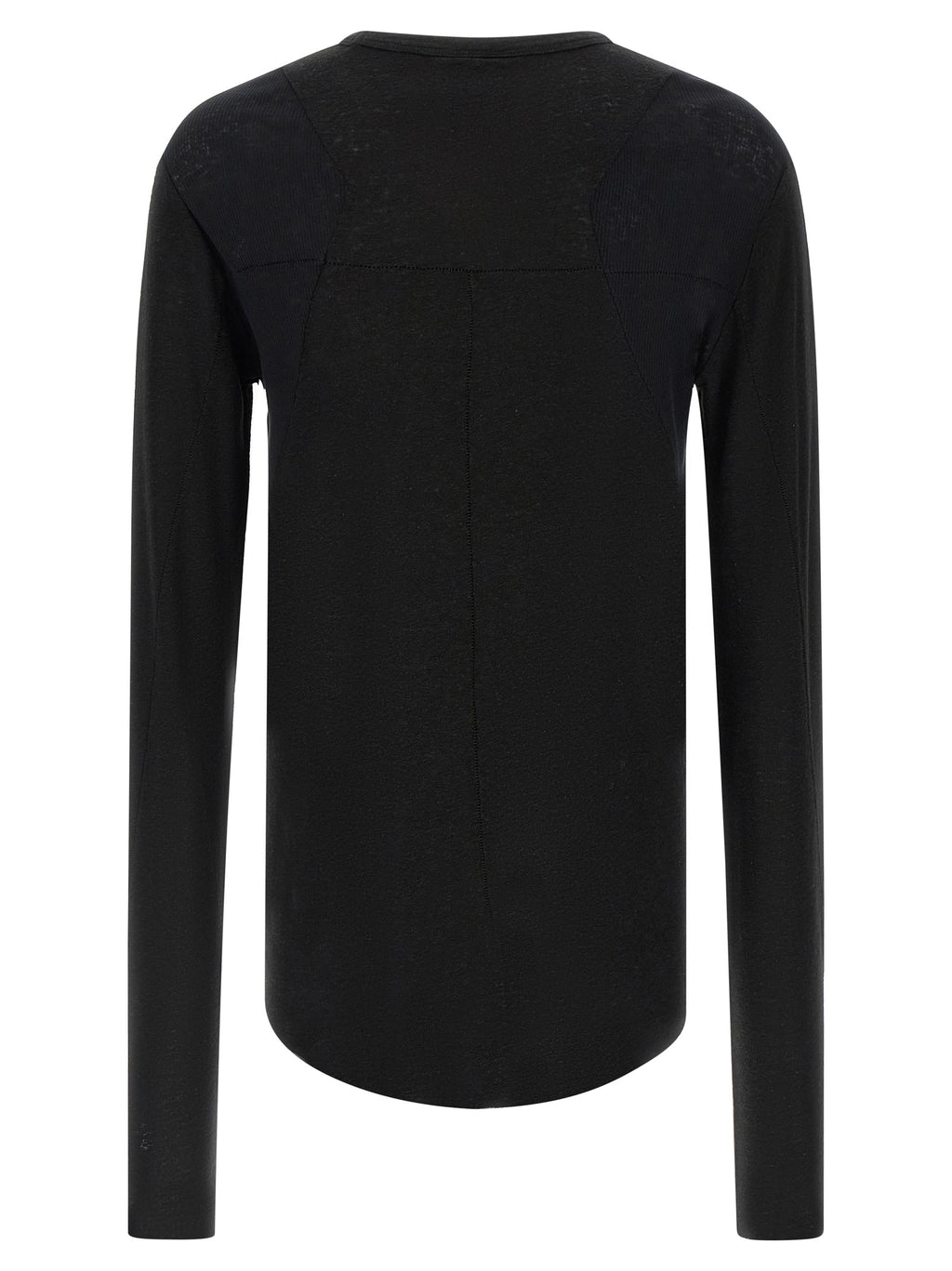 Thom Krom Black Viscose T-Shirt