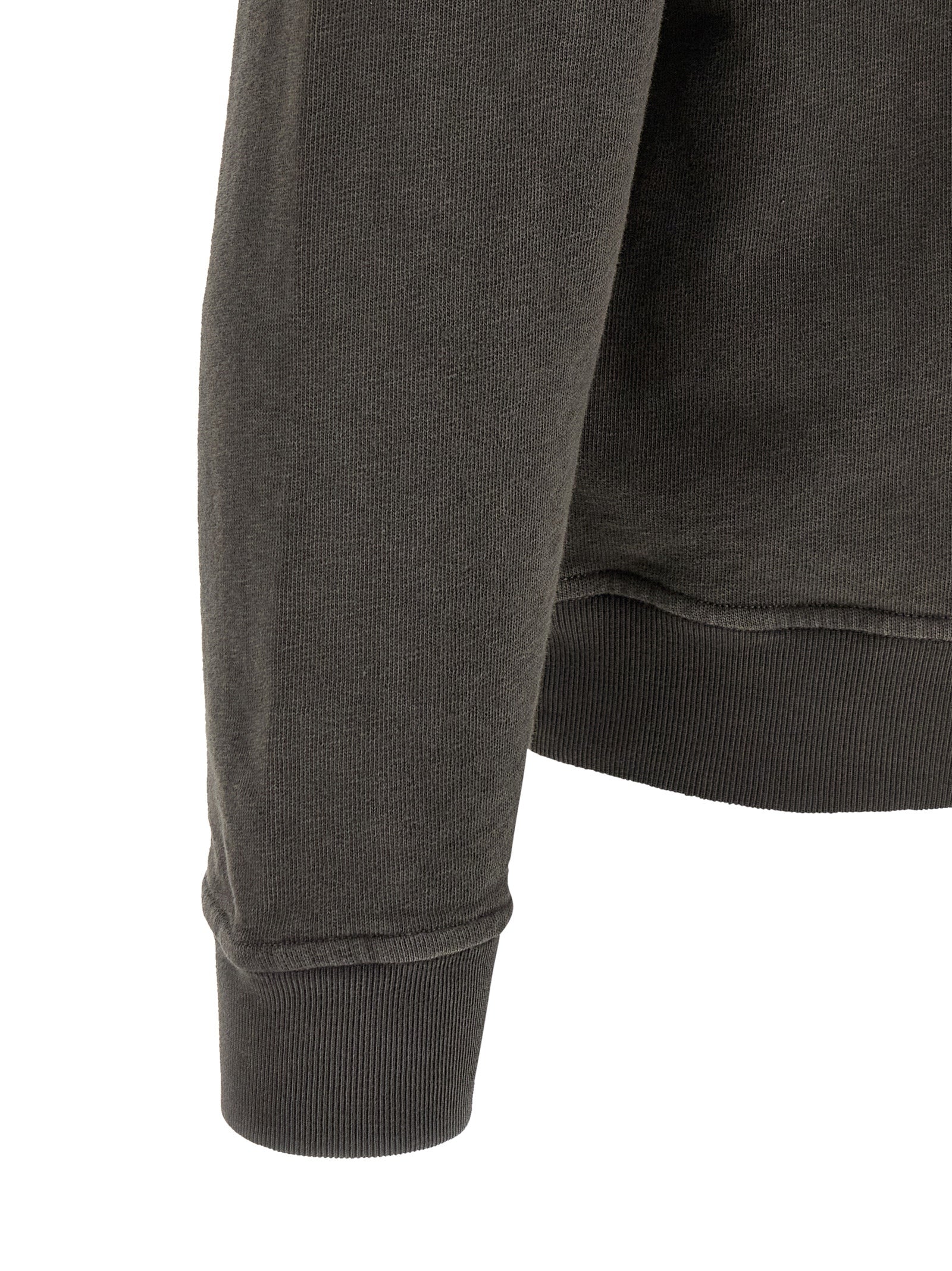 Stone Island Gray Cotton Sweatshirt