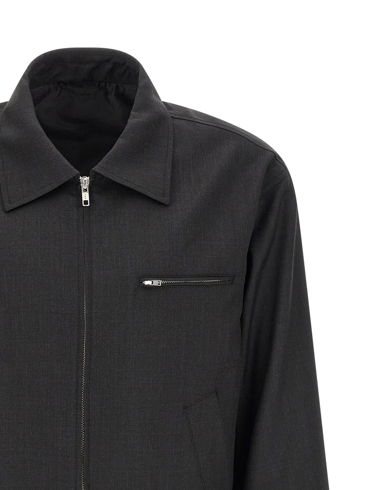 MFPEN Gray Wool Full-Length Jacket