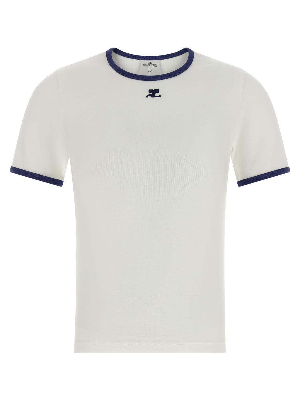 Courrèges Blue Cotton T-Shirt